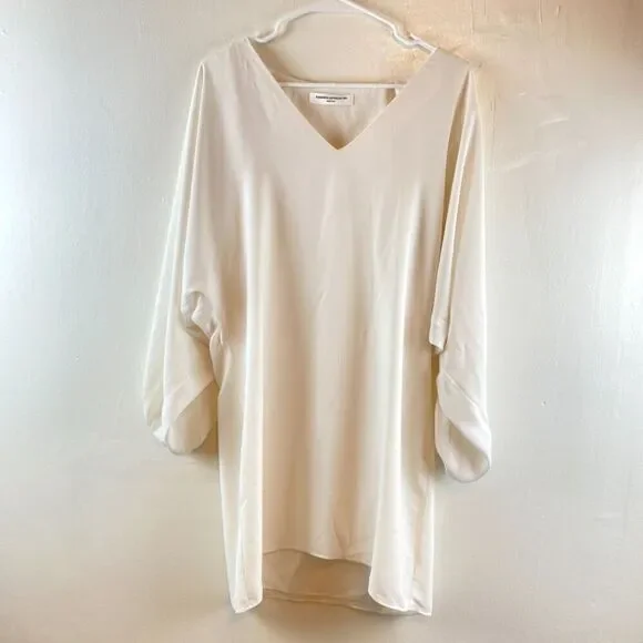 knee length dresses for ladies Terraces Long Sleeve Mini Dress White main image 0